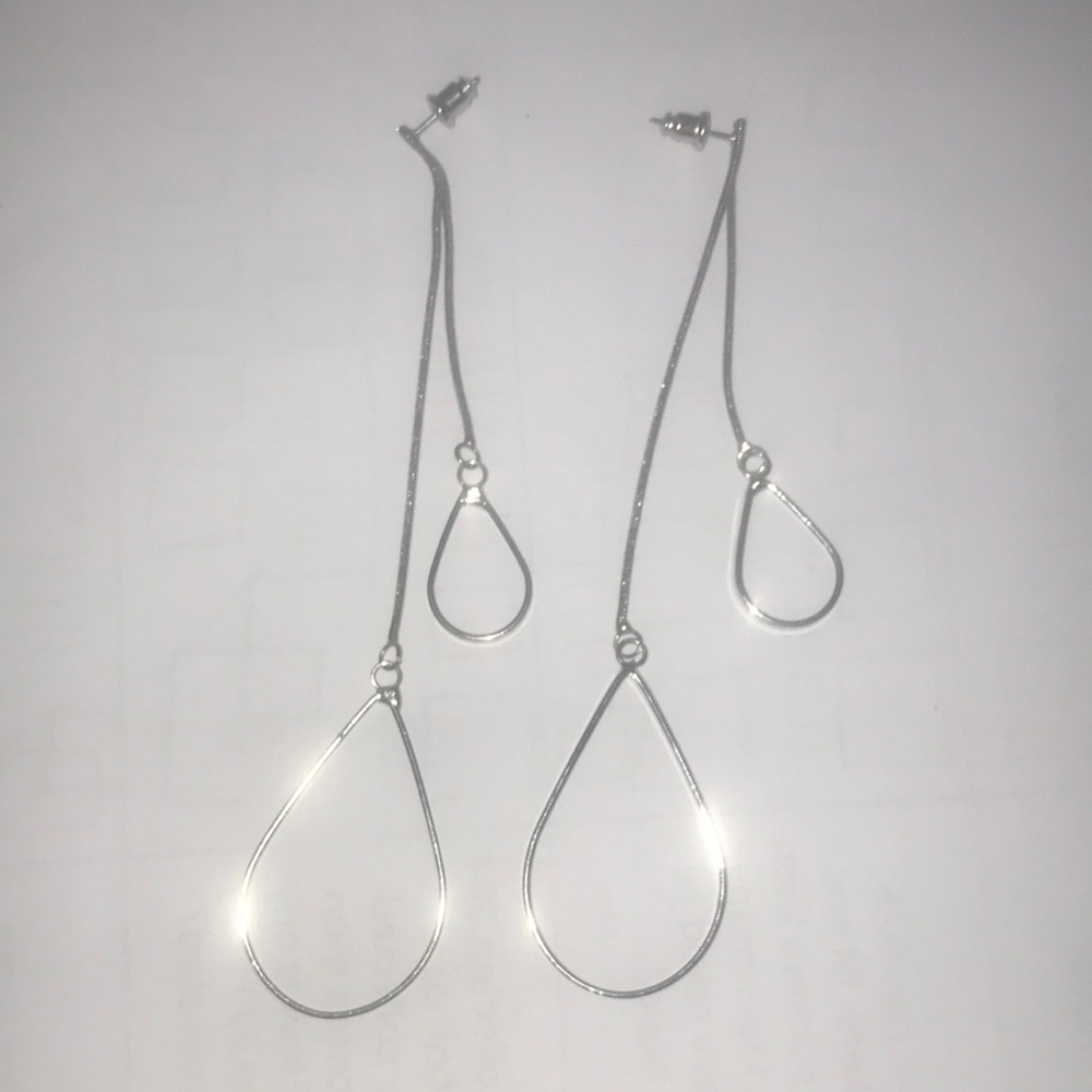 Earrings silver color